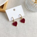 Boucles d'oreilles pour femmes avec cœurs 8