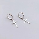 Boucles d'oreilles pour femmes avec croix 4