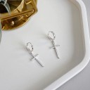 Boucles d'oreilles pour femmes avec croix 5