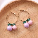 Boucles d'oreilles pour femmes avec des cerises 17