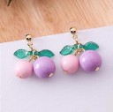 Boucles d'oreilles pour femmes avec des cerises 13