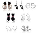 Boucles d'oreilles pour femmes avec des chats 1