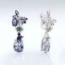Boucles d'oreilles pour femmes avec des cristaux J200 3