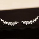 Boucles d'oreilles pour femmes avec des cristaux vieux rose
