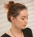 Boucles d'oreilles pour femmes avec des fleurs G544 3