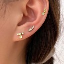 Boucles d'oreilles pour femmes avec des zirconiums G495 3