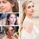 Boucles d'oreilles pour femmes avec perle A2746 1