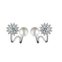 Boucles d'oreilles pour femmes avec perle J144 1