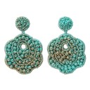 Boucles d'oreilles pour femmes avec perles A3155 8