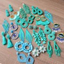 Boucles d'oreilles pour femmes avec perles A3155 1