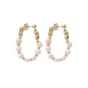 Boucles d'oreilles pour femmes avec perles G1089 15