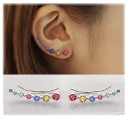 Boucles d'oreilles pour femmes avec pierres 12
