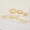 Boucles d'oreilles pour femmes avec pierres A1704 2