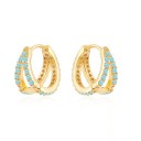 Boucles d'oreilles pour femmes avec zircon 34