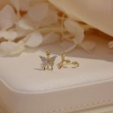 Boucles d'oreilles pour femmes avec zircon 13