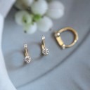 Boucles d'oreilles pour femmes avec zircon 2