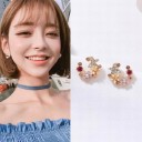 Boucles d'oreilles pour femmes avec zircon 4
