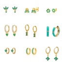 Boucles d'oreilles pour femmes avec zircon 1