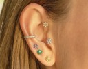 Boucles d'oreilles pour femmes avec zircon 4