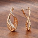 Boucles d'oreilles pour femmes avec zircons G936 2