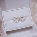 Boucles d'oreilles pour femmes en cercle irrégulier 5