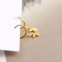 Boucles d'oreilles pour femmes en forme de cerceau avec étoile de mer 3
