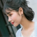 Boucles d'oreilles pour femmes en forme de cerceau avec étoile R108 2