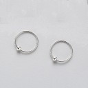 Boucles d'oreilles pour femmes en forme de cercle avec boule R95 1
