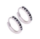 Boucles d'oreilles pour femmes en forme de cercle avec des zircons C1056 6