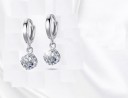 Boucles d'oreilles pour femmes en forme de cercle avec pendentif perle 4