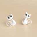 Boucles d'oreilles pour femmes en forme de chat 1