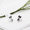 Boucles d'oreilles pour femmes en forme de chat 2