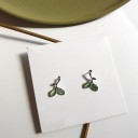 Boucles d'oreilles pour femmes feuilles C1071 4