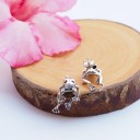 Boucles d'oreilles pour femmes grenouilles 4