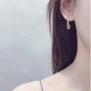 Boucles d'oreilles pour femmes lettre C 3