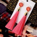 Boucles d'oreilles pour femmes ornées de franges J3196 17