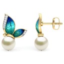 Boucles d'oreilles pour femmes papillons G1048 2