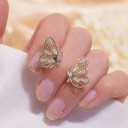 Boucles d'oreilles pour femmes papillons J192 3