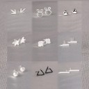 Boucles d'oreilles pour femmes R98 1