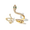 Boucles d'oreilles pour femmes serpent 2 pièces 1