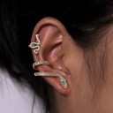 Boucles d'oreilles pour femmes serpent 2 pièces 2