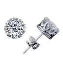 Boucles d'oreilles pour hommes avec zircon J1492 8