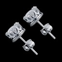 Boucles d'oreilles pour hommes avec zircon J1492 4