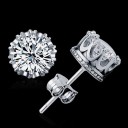 Boucles d'oreilles pour hommes avec zircon J1492 6