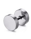 Boucles d'oreilles pour hommes en forme d'haltère J2943 15