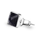 Boucles d'oreilles pour hommes en forme de carré J3359 5