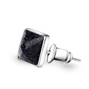 Boucles d'oreilles pour hommes en forme de carré J3359 1