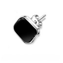 Boucles d'oreilles pour hommes en forme de carré J3359 4