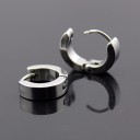 Boucles d'oreilles pour hommes en forme de cercle J1493 1