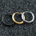 Boucles d'oreilles pour hommes en forme de mini anneau J2161 4